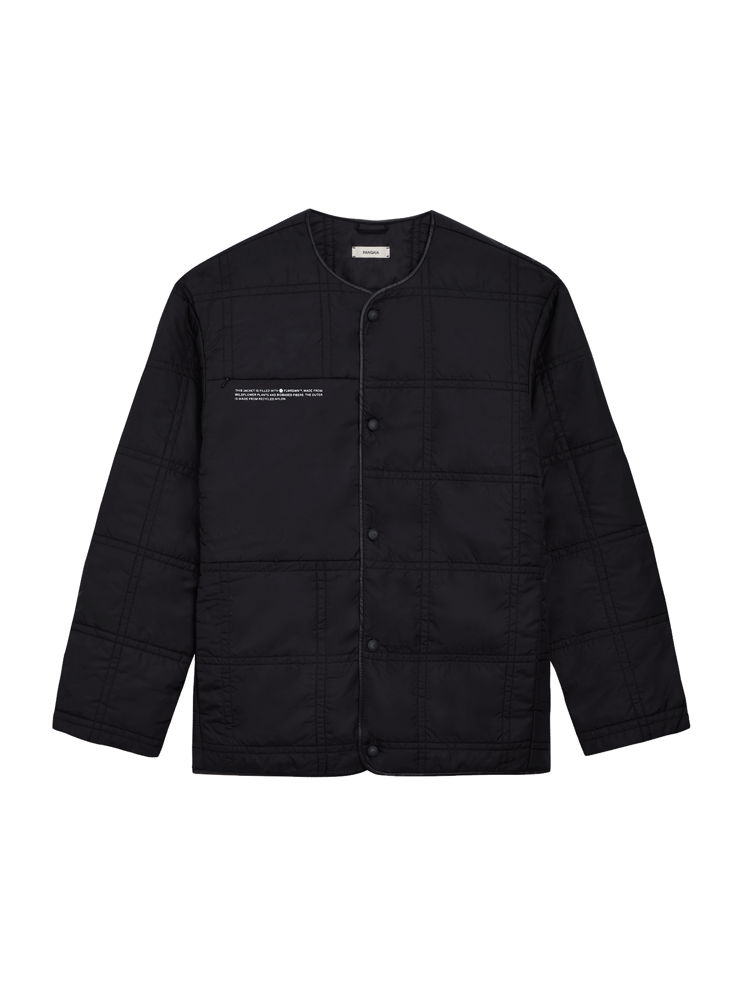 Recycled-Nylon-NW-Flwrdwn-Quilted-Collarless-Jacket-Black-packshot-3