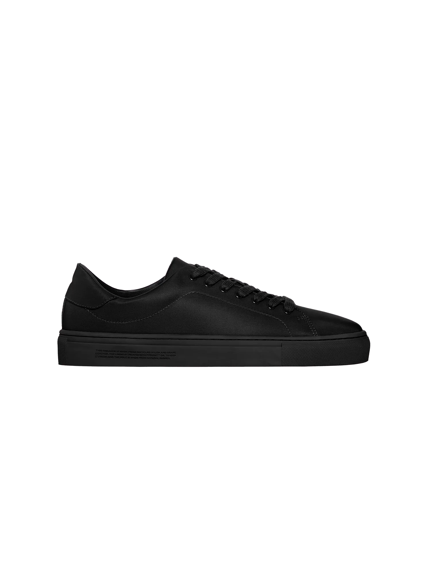 Recycled Nylon Sneakers—black-packshot-3