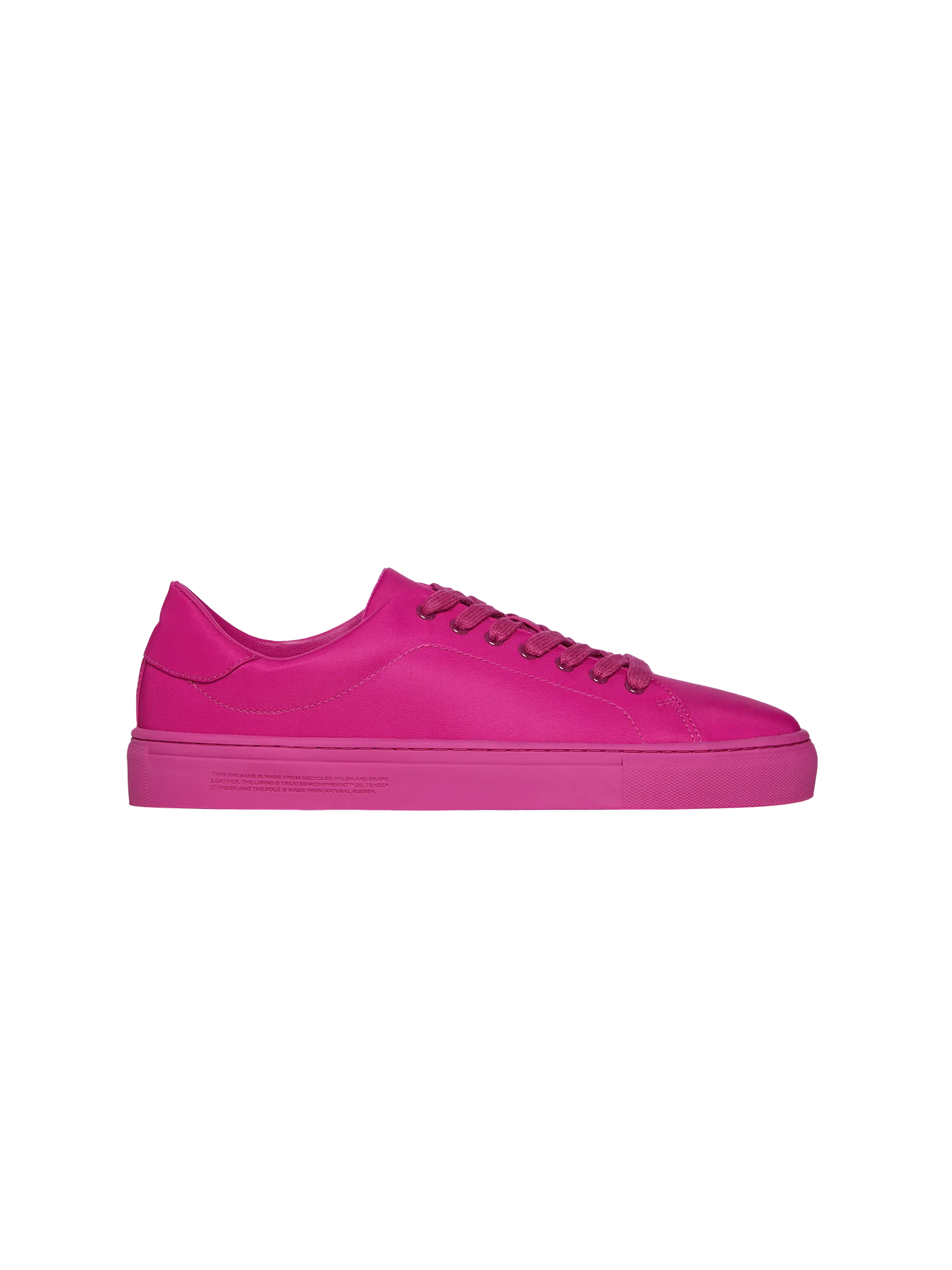 Recycled Nylon Sneakers—foxglove pink-packshot-3