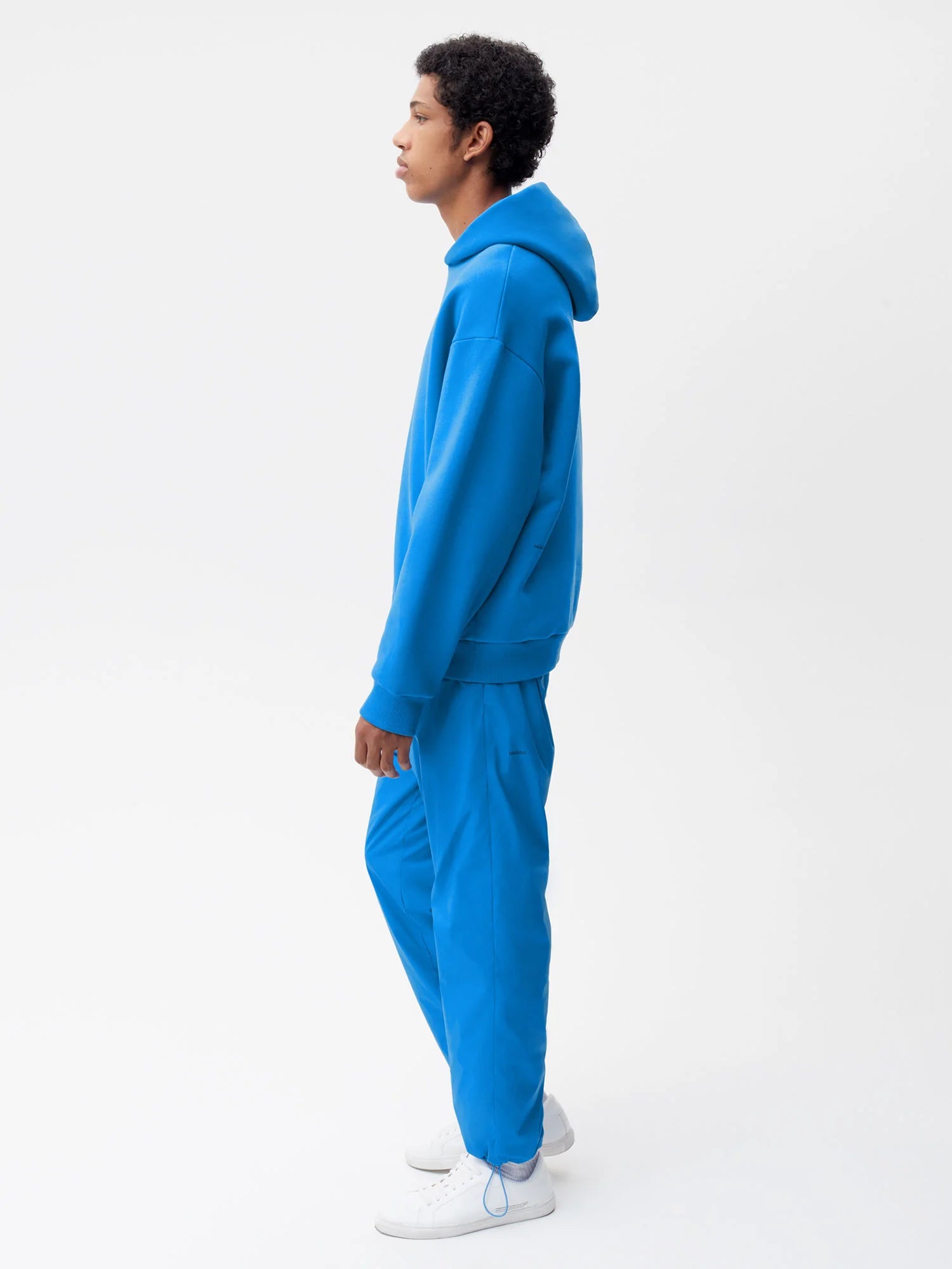 Recycled Nylon Track Pants—cerulean blue male