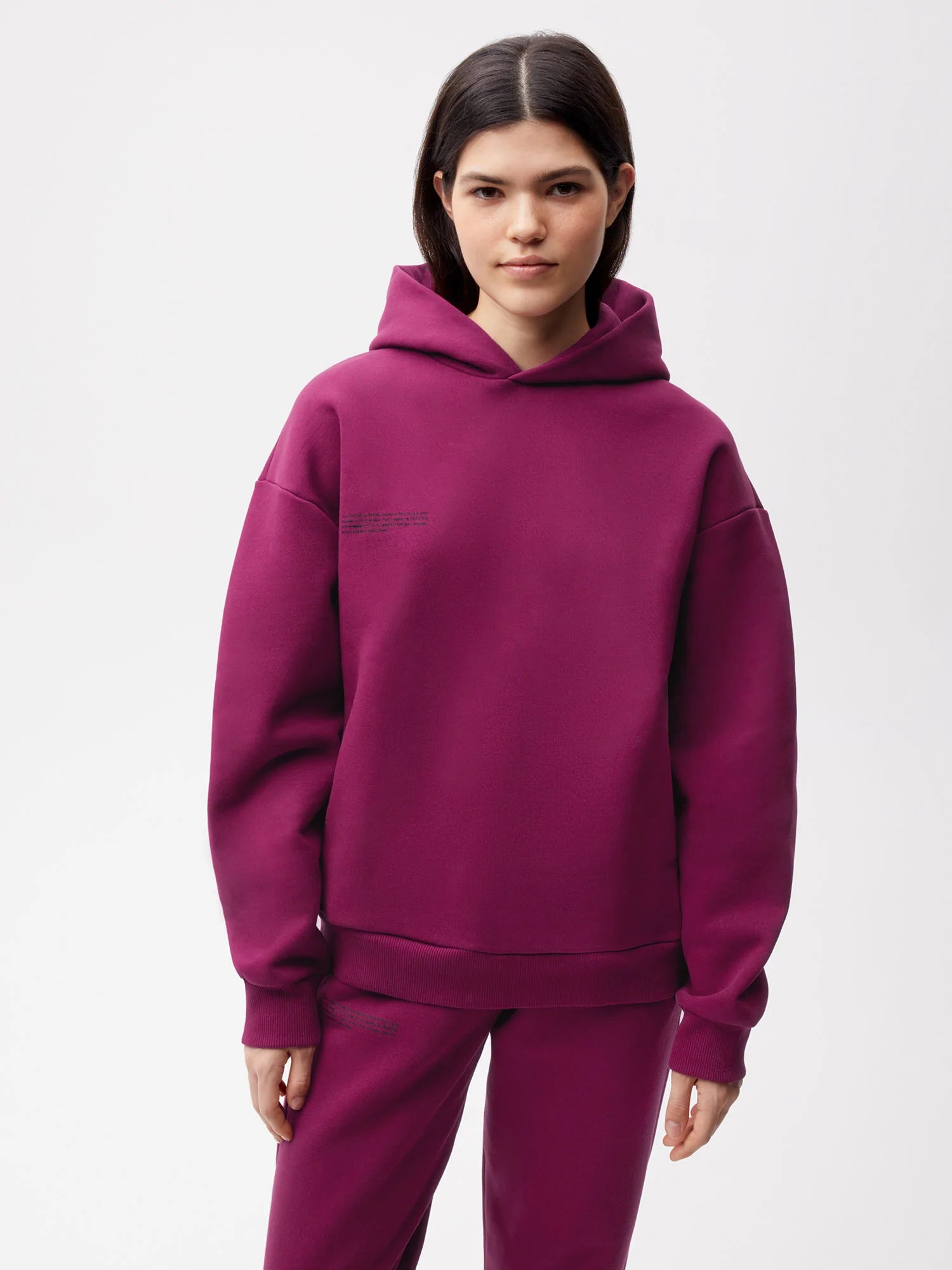 Signature Hoodie—plum purple female