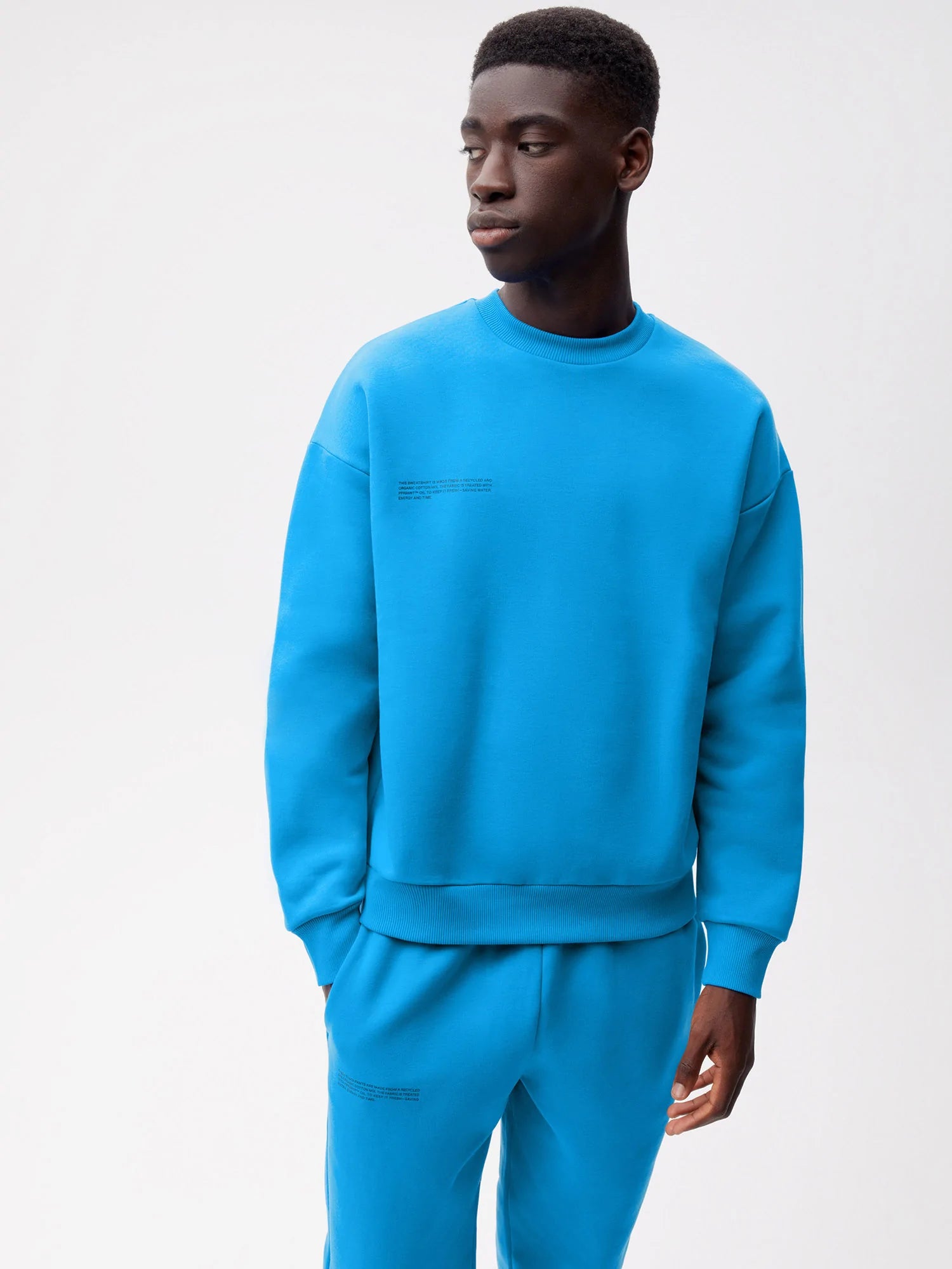 Signature Sweatshirt—cerulean blue male