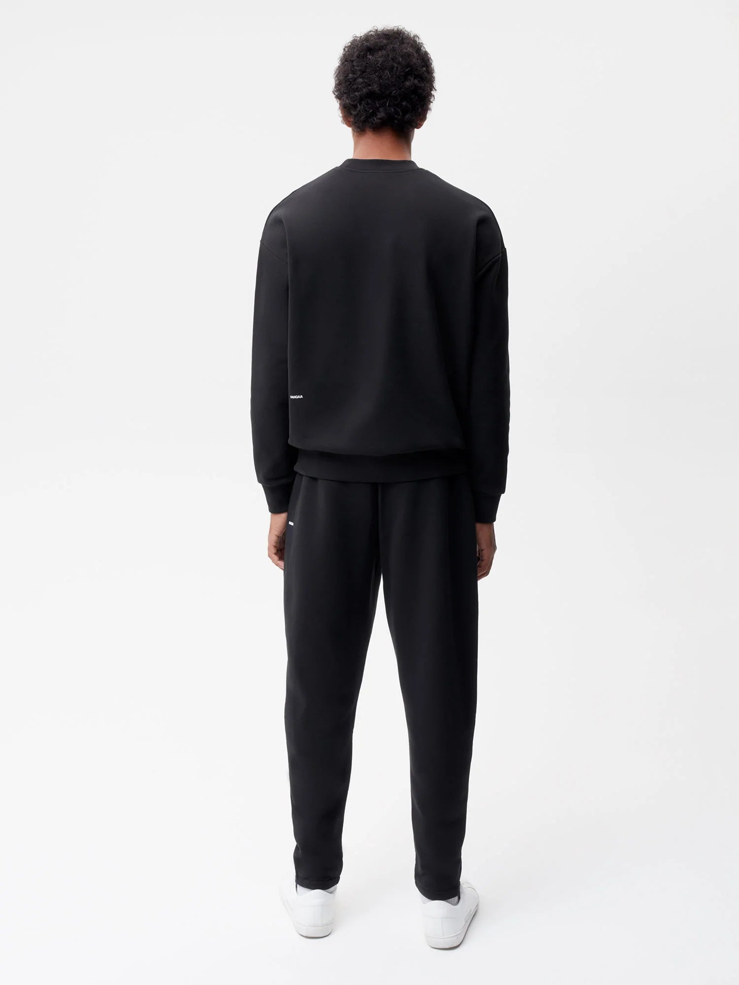 Recycled Cotton Tapered Track Pants—black male