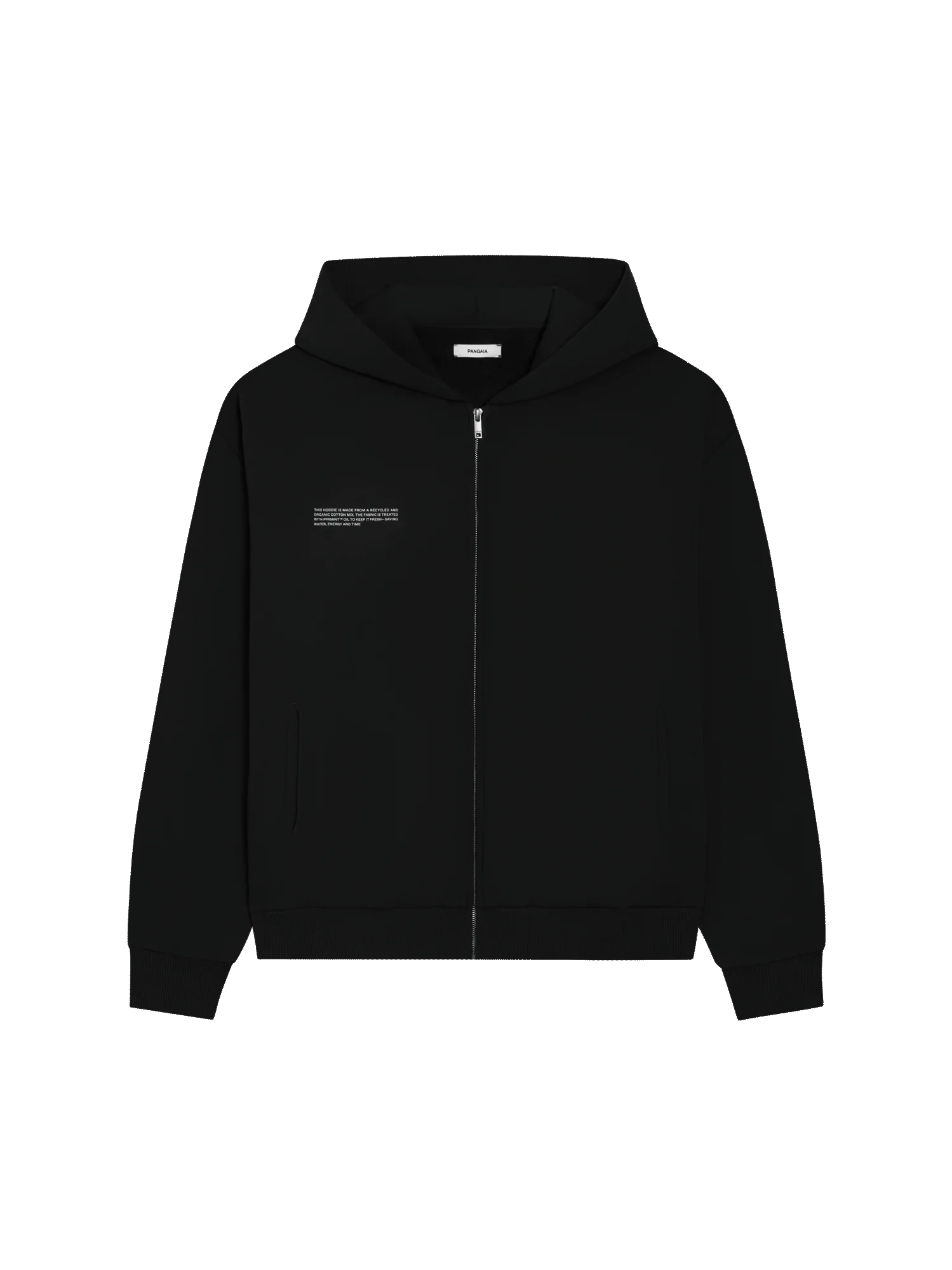 Wide Fit Zipped Hoodie—black-packshot-3