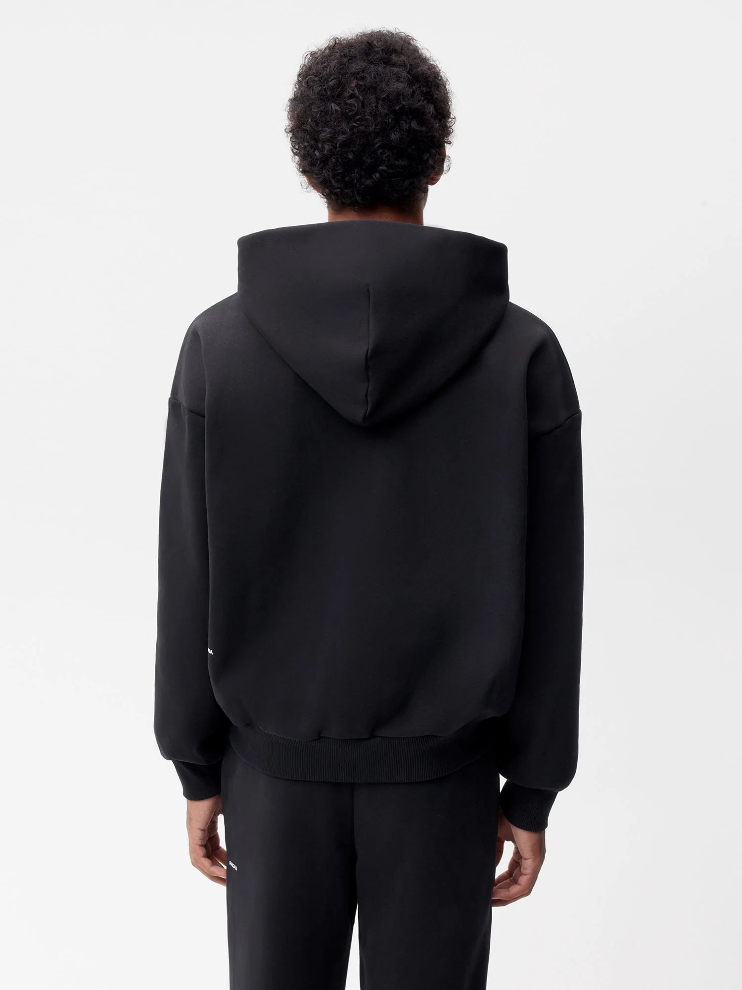 Wide Fit Zipped Hoodie—black male