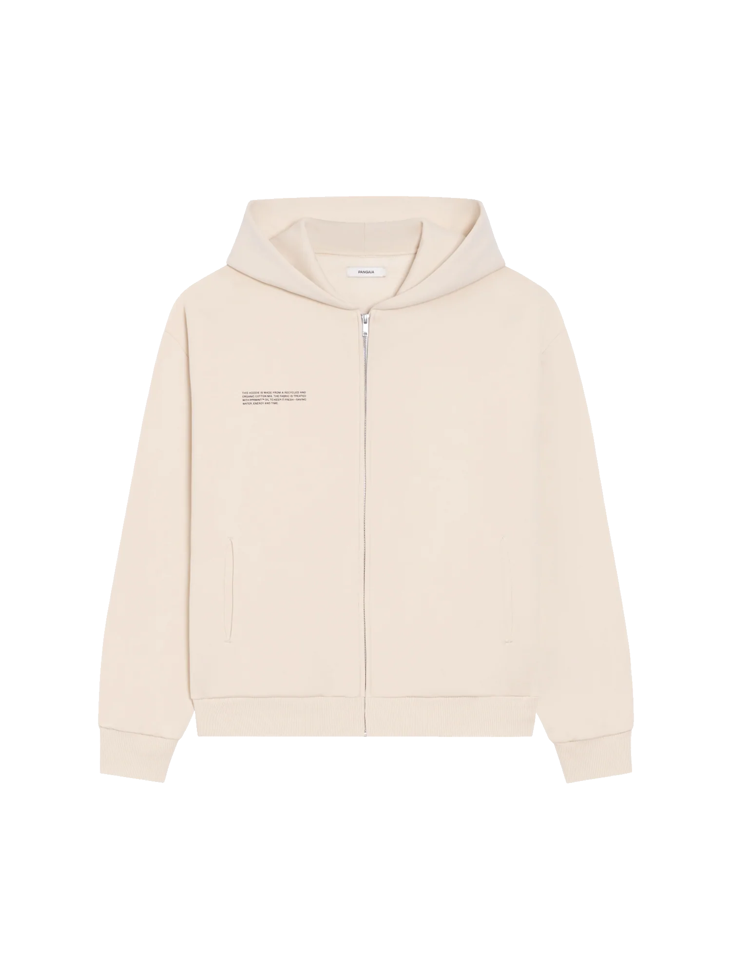 Wide Fit Zipped Hoodie—sand-packshot-3