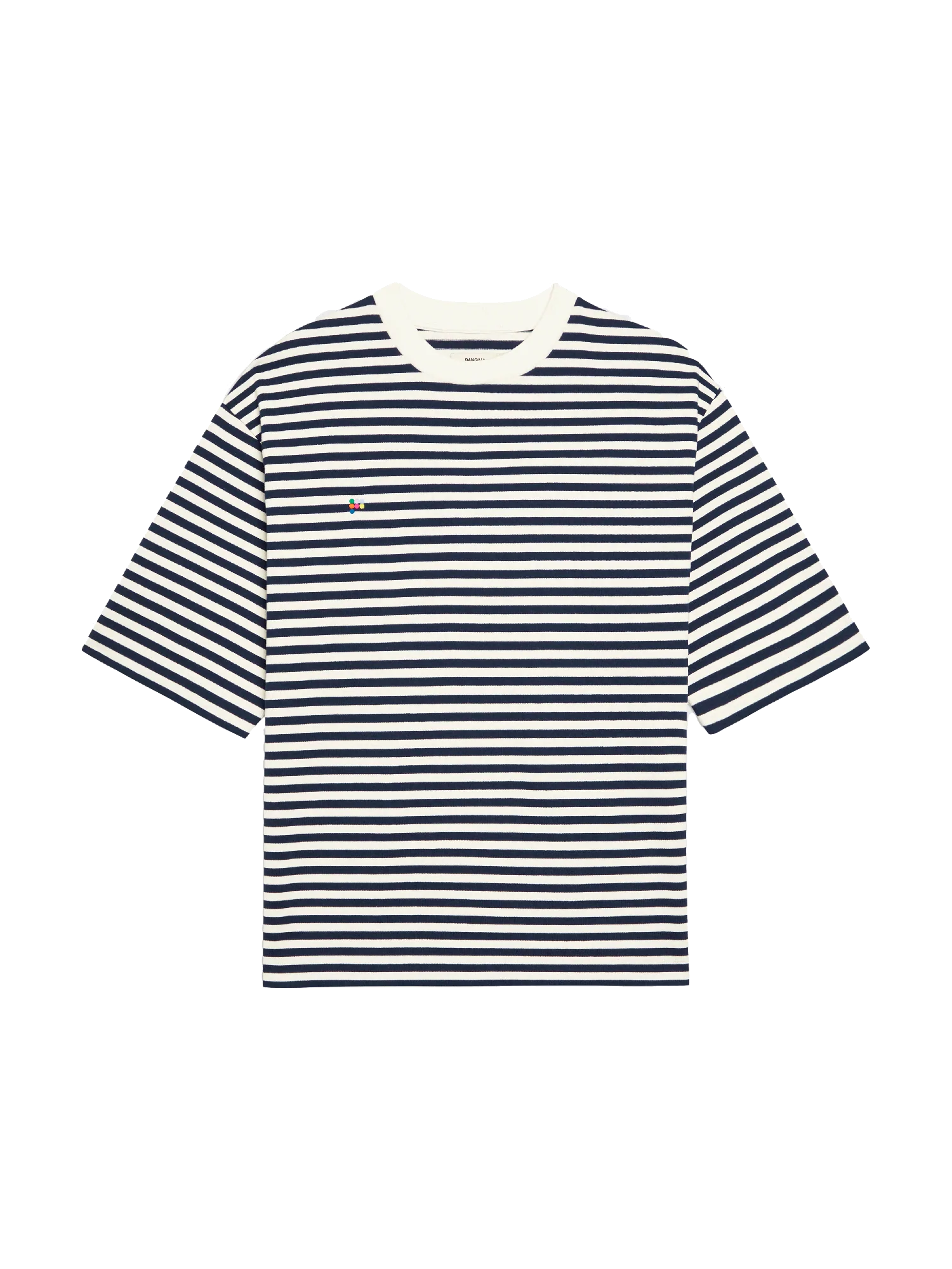 Recycled Cotton Stripe Boxy T-Shirt-packshot-3