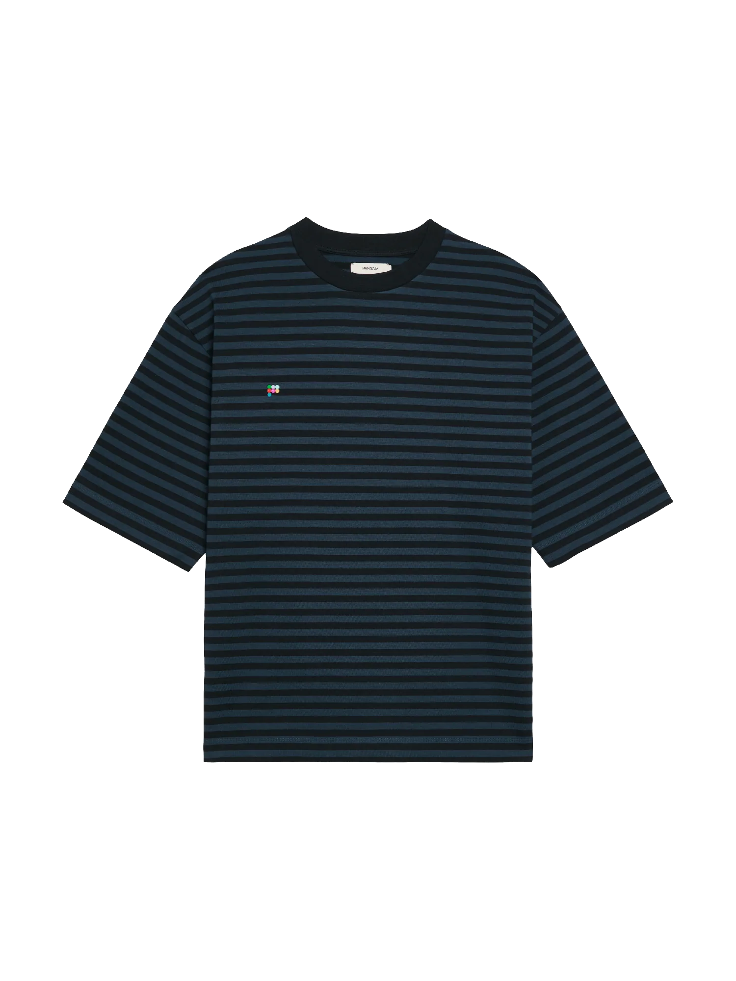 Recycled Cotton Stripe Boxy T-Shirt-packshot-3