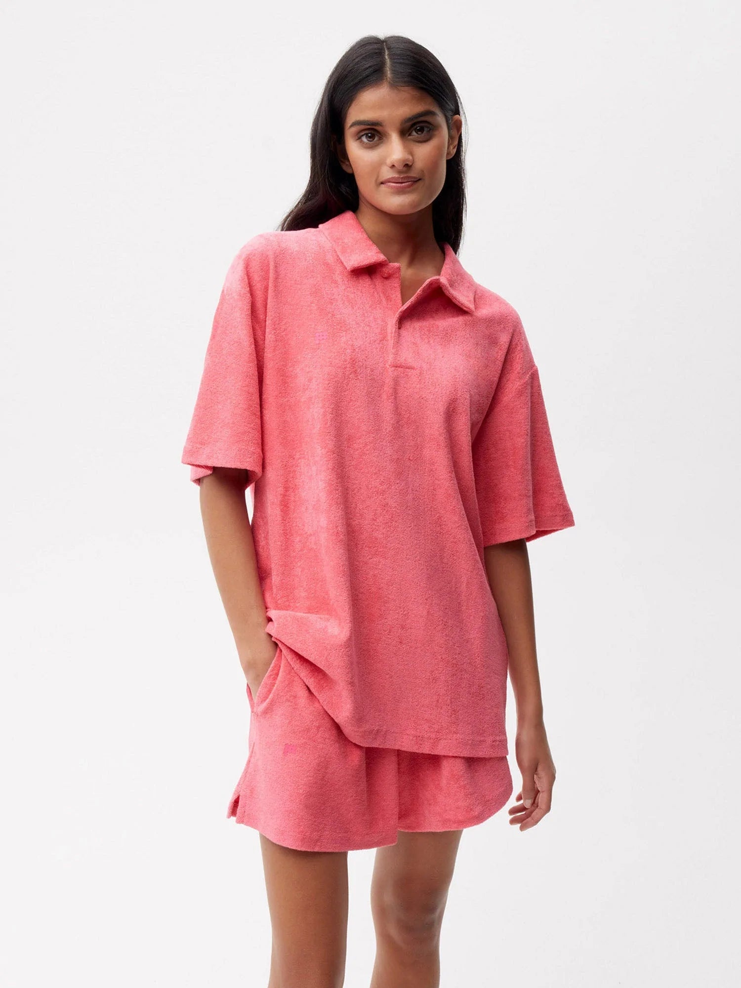 Towelling Polo Shirt Female