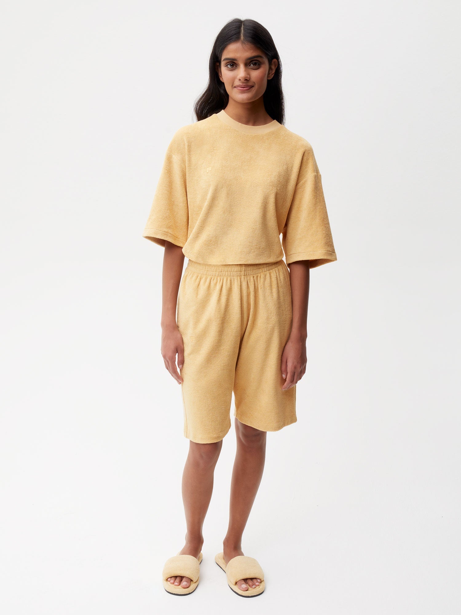Towelling Long Shorts Female
