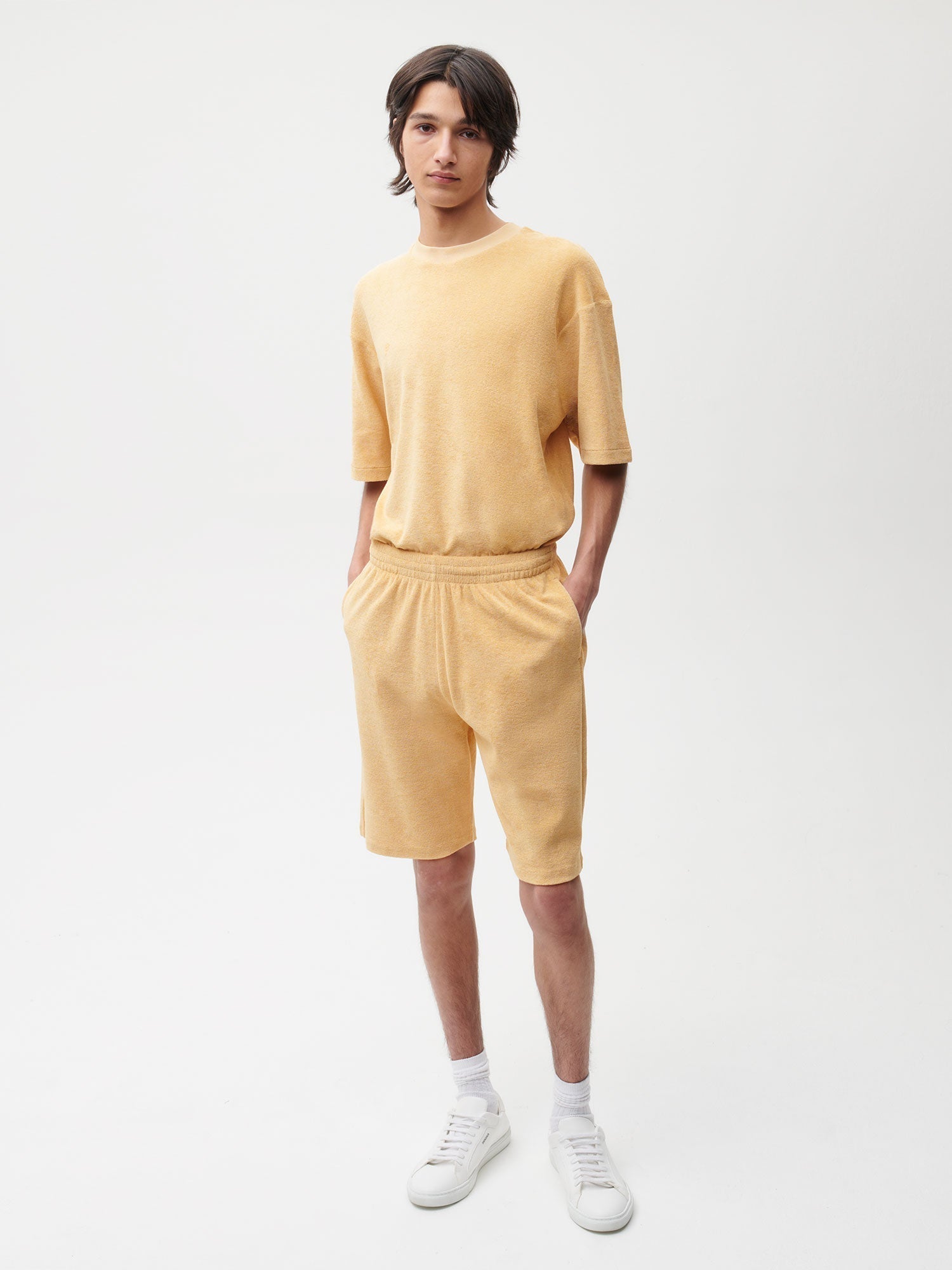 Towelling Long Shorts Male