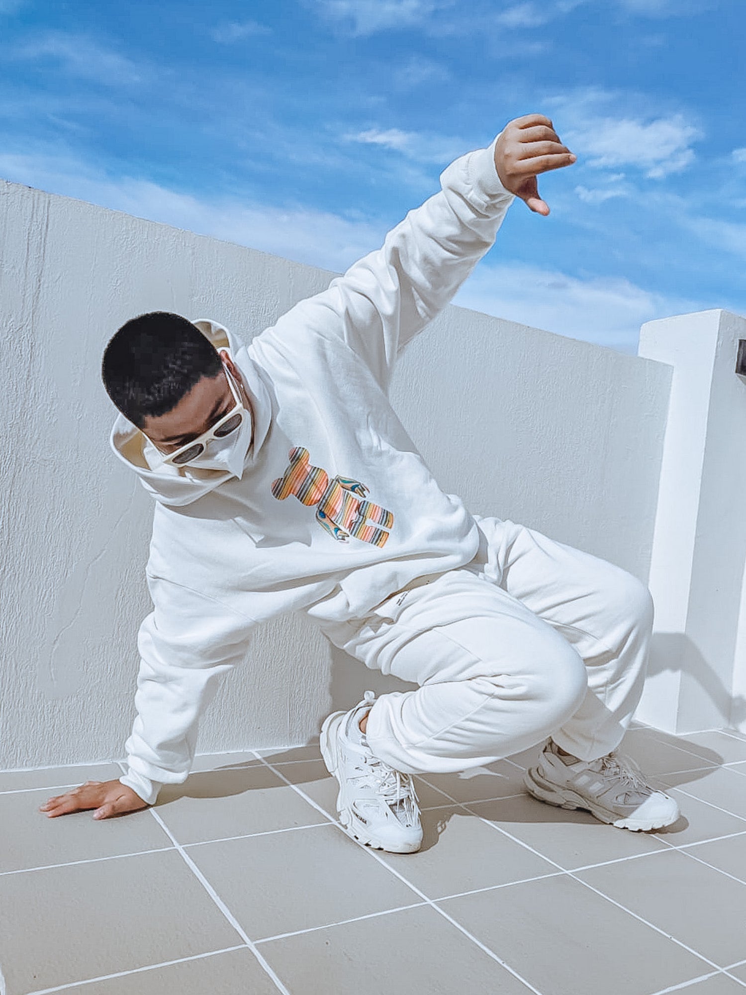 White tracksuit